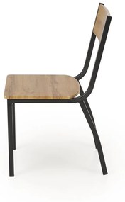 Set masa + 4 scaune Milton natur/negru