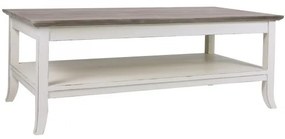 Masuta de cafea, alb, din lemn, L120 cm, Durieux