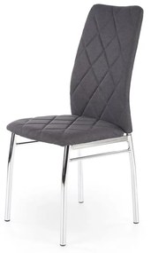 Scaun CHAIR K309, tapitat, gri inchis, 43x57x97 cm