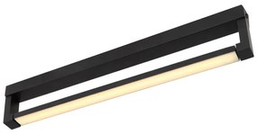 Aplica LED Susi 41498B, 12W, 880lm, lumina calda, neagra mata, IP44, Globo