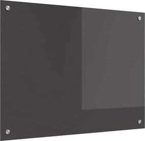 vidaXL Panou de bucătărie Gri închis 80 x 60 cm sticlă securizată