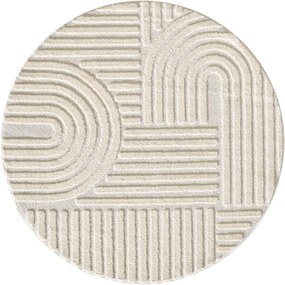 Covor crem rotund ø 160 cm Art – Ayyildiz Carpets