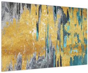 Tablou - Design auriu (90x60 cm)
