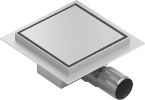 Mexen Flat-Q M13 scurgere în pardoseală pătrată 25 x 25 cm, inox - 1010025