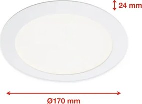 Telefunken 309406TF - Corp de iluminat încastrat LED RGBW dimerizabil FRAME LED/12W/230V, alb