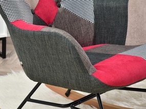 Fotoliu Sibyla (patchwork + negru). 1110395