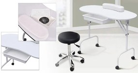 Masa de manichiura portabila cu geanta de transport cadou-cu sertar