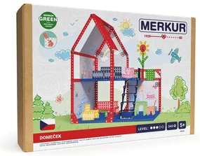 Merkur 48001 - Casă pentru păpuși, 34 x 39 x 25cm, 354 piese