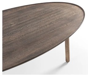 Măsuță de cafea maro din lemn de stejar 80x150 cm Mu – Gazzda