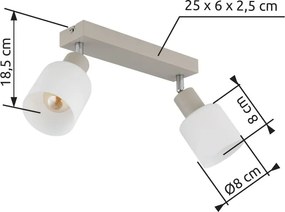 Plafoniera stil minimalist TRENT 2L