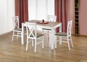 Masa extensibila Maurycy stejar sonoma/alb L 118-158 x l 75 x h 76 cm