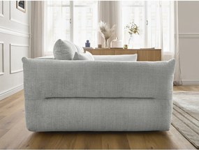 Canapea gri deschis cu tapițerie din chenille 276 cm Neil – Bobochic Paris