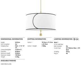 Pendul design modern ZARA, cu 3 surse de lumina