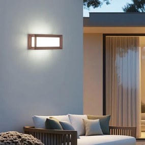 Brilagi - Aplica LED de exterior cu senzor PARKER LED/12W/230V, maro, IP44