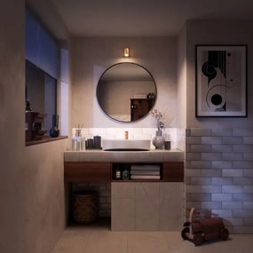 Spot pentru baie Philips IDRIS 1xGU10/5W/230V IP44 negru/auriu