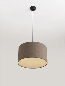 Lustra suspendata cu abajur maro deschis SYRIN