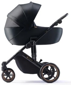 KINDERKRAFT SELECT PRIME 2 Premium - Cărucior 3în1 combinat, negru Venezian
