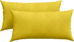 vidaXL Perne pentru canapea 2 pcs Galben 80 x 40 cm