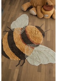 Covor pentru copii galben lavabil/țesut manual din bumbac 115x150 cm Bee – Lorena Canals