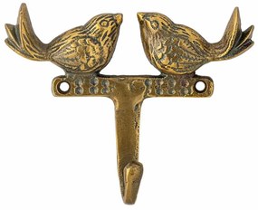 Cuier de perete decorativ, natur, din aluminiu, Fredo