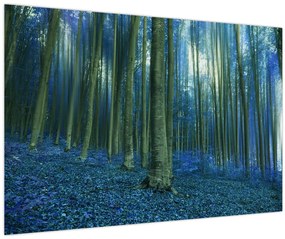 Tablou - Pădure albastră (90x60 cm)