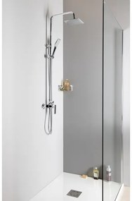 Aqualine - Set duș Factor cu baterie, crom lucios