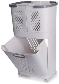 Coșuri universale de depozitare pe roți 4Home HANDY, 2 nivele