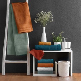 Prosop cărămiziu din bumbac din frotir 30x50 cm Tendresse – douceur d'intérieur