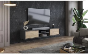 Masă TV Fiora 40 (antracit + stejar uleios). 1066469