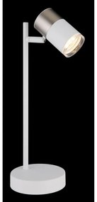 Lampa de masa cu Spot directionabil BRISBON nickel/alb