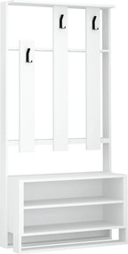 Mobilier hol 855DTE4015, alb, PAL melaminat, 90x36x180 cm