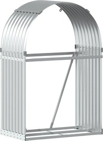 vidaXL Suport pentru bușteni, argintiu, 80x45x120 cm, oțel galvanizat