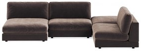 Colțar modular Seattle L108350x230x87cm, Picioare: Plastic