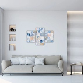 Tablou - figuri geometrice pe perete (90x60 cm)