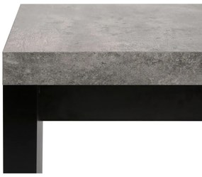Bancă în decor de beton TemaHome Detroit, 140 x 43 cm, negru - gri