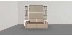 PAT RABATABIL DUBLU CU CANAPEA 2 LOCURI SI 2 BIBLIOTECI Royal (50 cm) - ROYAL SMALL BOOKCASE SET (150X200)