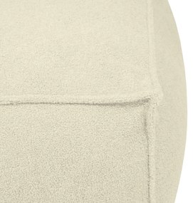 Fotoliu bean bag crem cu tapițerie din țesătură bouclé Mass Corner 125 Left – SLOWDOWN