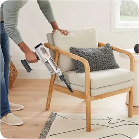 Aspirator vertical Shark IW3612EUT, 240W, 0.42 l, 3 moduri, 3 trepte, 3 atasamente, Afisaj LED, Senzori pentru detectarea murdăriei invizibile, Autonomie pana la 60 min, Alb/Galben