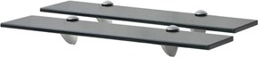 vidaXL Rafturi suspendate, 2 buc., 50 x 10 cm, sticlă, 8 mm