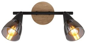 Aplica 2L design modern Mubby negru, maro