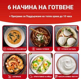 Multicooker Instant Pot Classic Mini 140800001, 800W, 3.8 l, 7 programe, Afisaj LCD, Otel inoxidabil, Negru