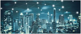 Tablou - Metropolă stălucitoare (120x50 cm)