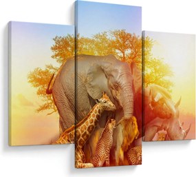 Tablou - Animale africane (90x60 cm)