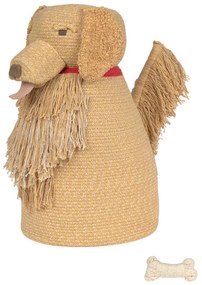 Coș de jucării pentru copii bej din material textil 40x30x55 cm Luna – Lorena Canals