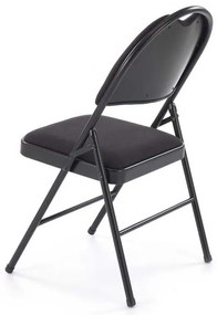 Scaun pliabil Dover, negru