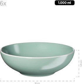 Mäser Set de veselă 24 piese ELISSA – verde lucios