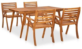 Set mobilier gradina, 5 bucati, lemn masiv de acacia 5