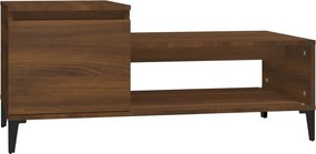 vidaXL Măsuță de cafea, stejar maro, 100x50x45 cm, lemn prelucrat