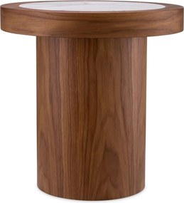 Masuta Design LUX, Marmura, Furnir Nuc, Presedio 50cm