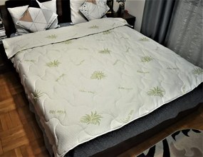 Pilotă matlasată Aloe Vera, Tricot 200x220cm